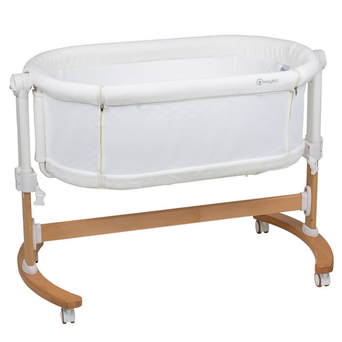 BabyGO Co Sleeper Wieg met schommelfuntie Amila - Wieg aan bed - Aanschuifwieg &