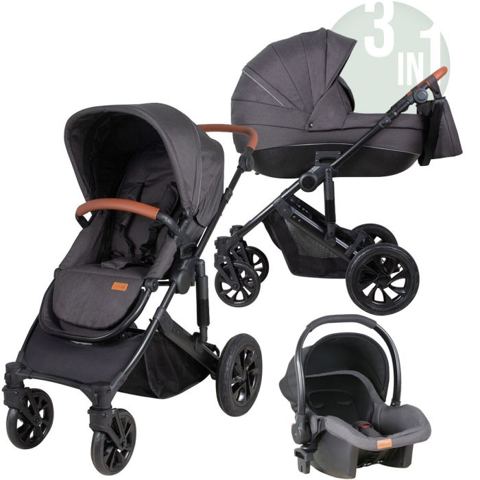 versnelling Verplicht Dicteren FreeON Kinderwagen Comfort 3 in 1 Zwart (incl. autostoel) - FreeON combi kinderwagen  Comfort | Baby & Koter