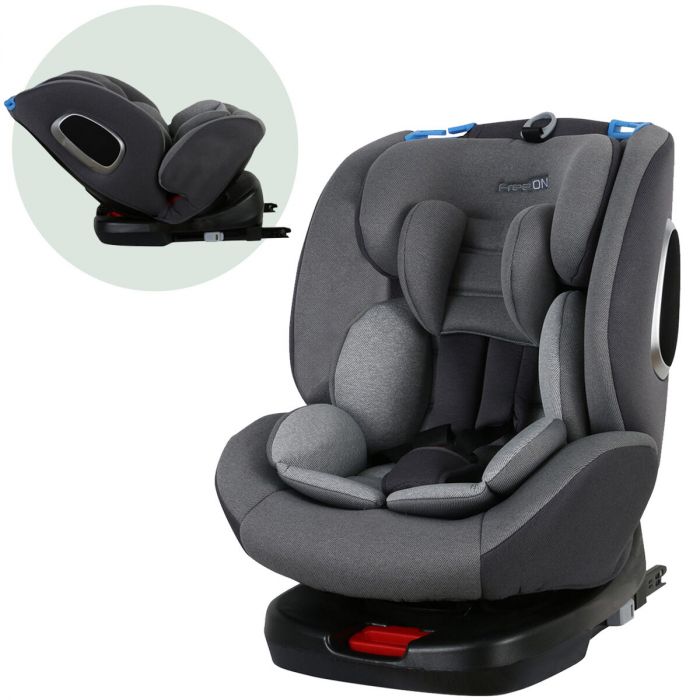 FreeON autostoel Polar 360° isoFix Grijs (0-36kg) - Groep 0-1-2-3 autostoel voor kinderen van 0 tot 12 jaar | Baby & Koter